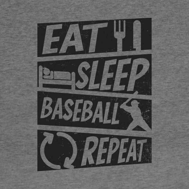 Baseball Player Shirt | Eat Sleep Repeat by Gawkclothing
